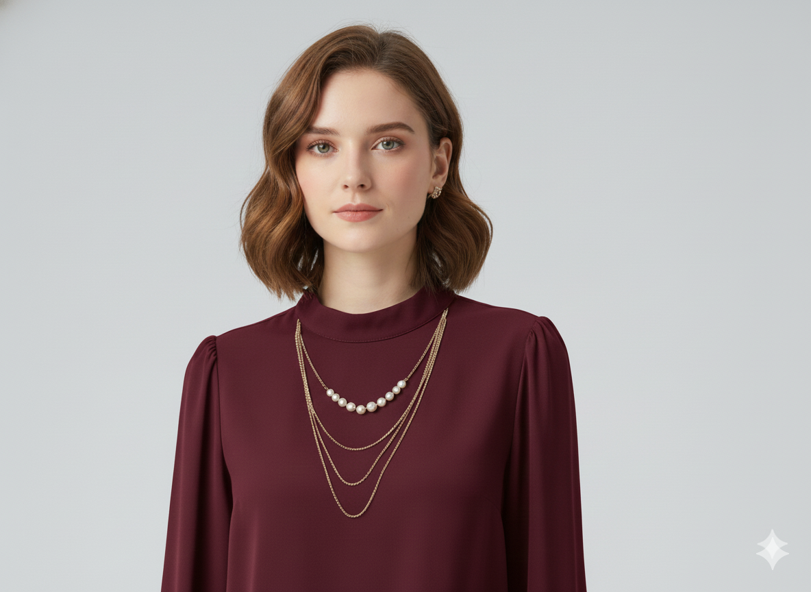 The Liquid Noir Oxblood Shirt