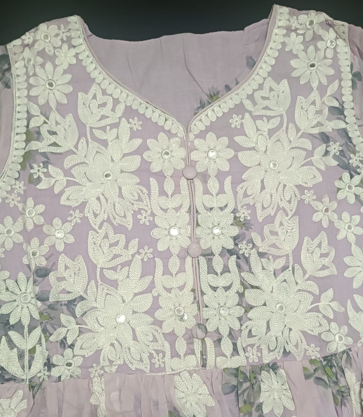 Lavender Bloom Floral Maxi Dress