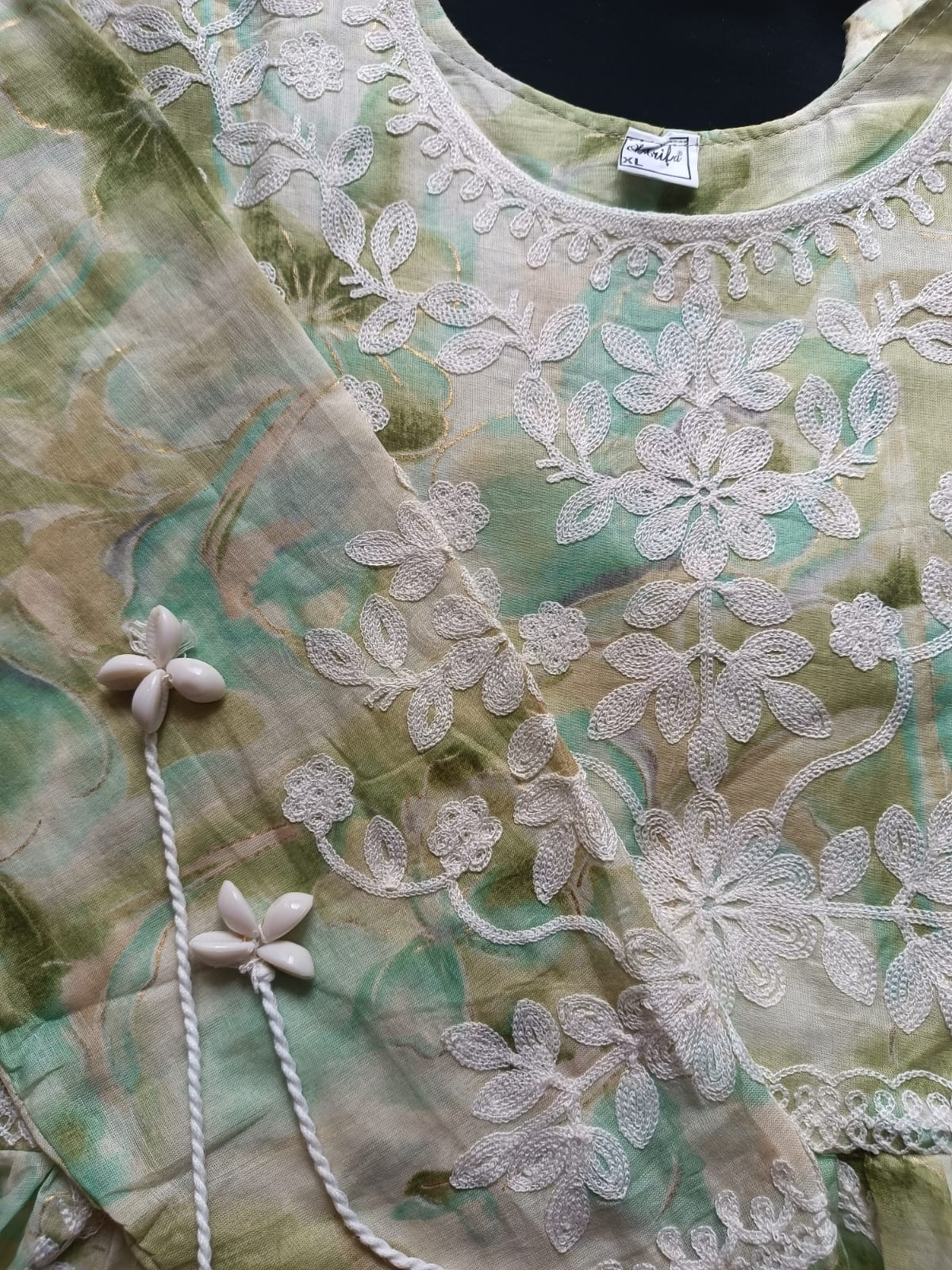 "Mint Meadow" Floral Tiered Maxi Dress