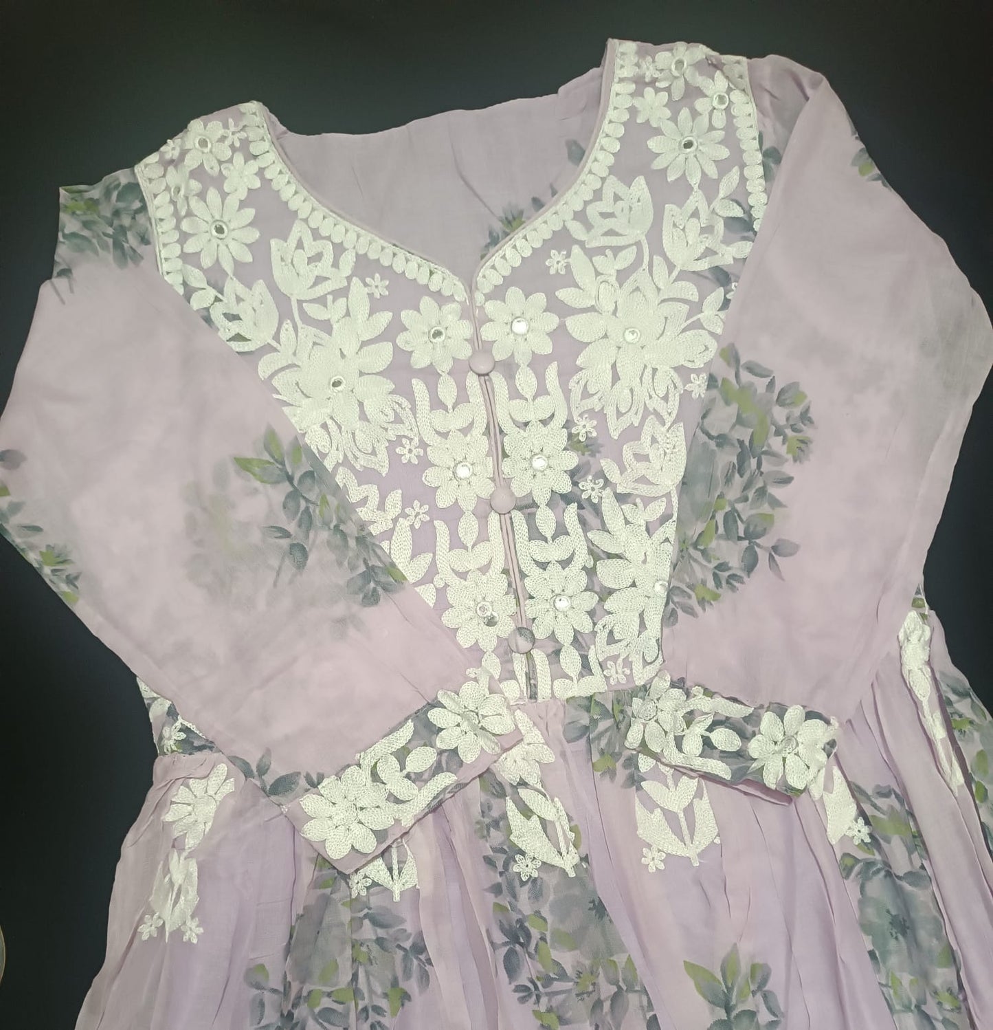 Lavender Bloom Floral Maxi Dress