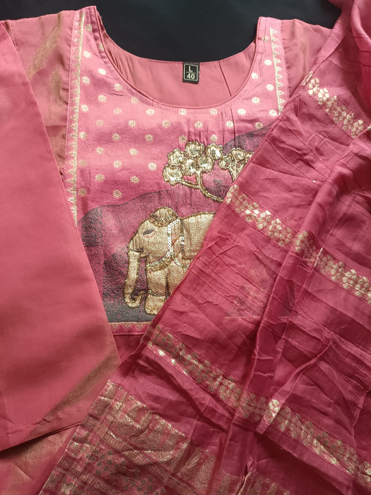 "Royal Ruby" Ethnic Salwar Suit Set