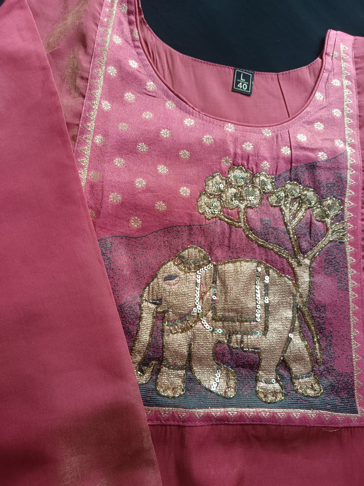 "Royal Ruby" Ethnic Salwar Suit Set